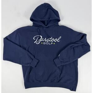 Barstool Golf Champion Pullover Hoodie Blue Men's XL